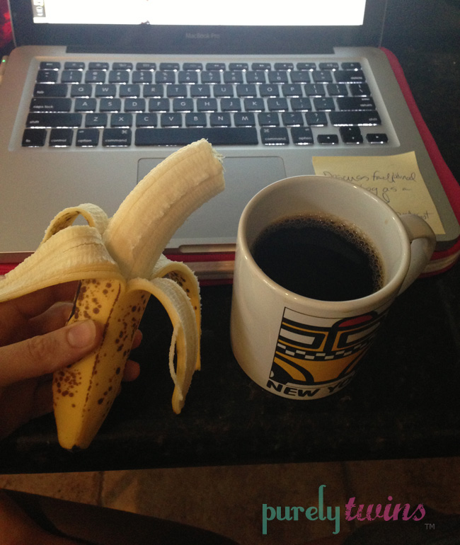 banana and coffee