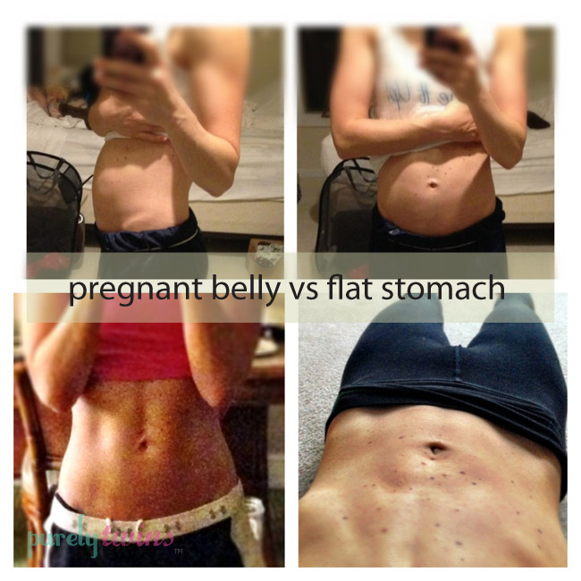 bloated belly and flat stomach pictures copy