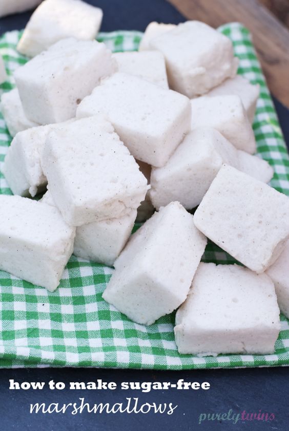 Sugar-free marshmallows. The best paleo and healthy recipe for sugar free marshmallows. A healthy snack.