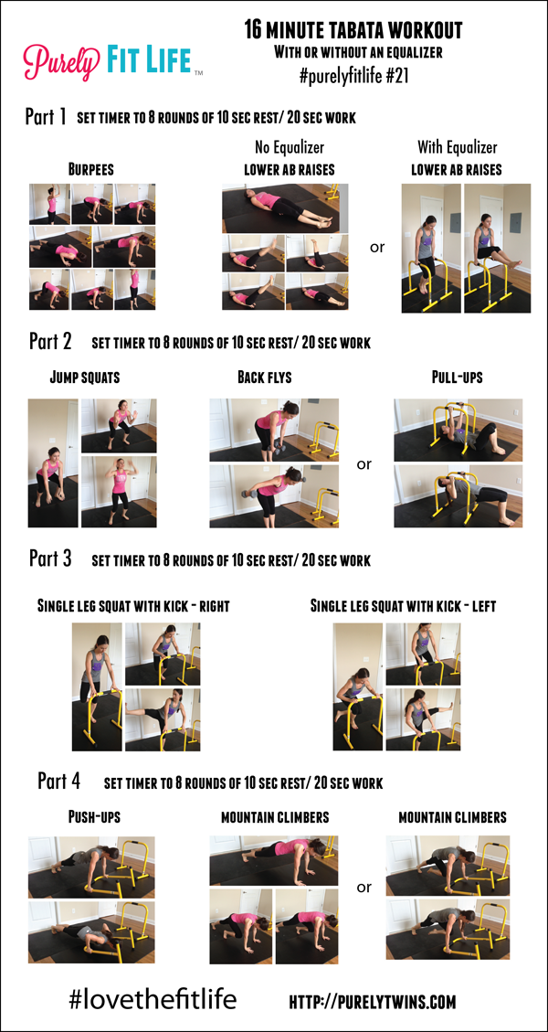 6 Day 16 minute tabata workout for push your ABS