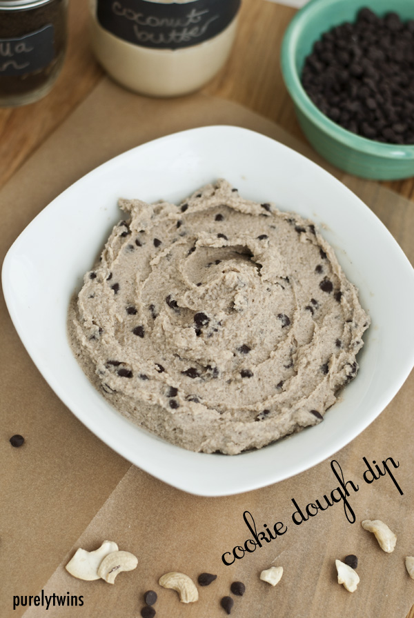 Who doesn’t sneak some raw cookie dough samplings as they bake chocolate chip cookies? a simple recipe that can be made up in about 5 minutes and it is good for you too! This recipe is made up with just 5 ingredients too! Makes this recipe even better.