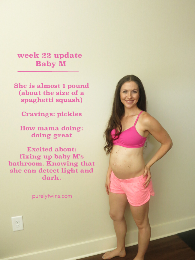 lori at week 22 baby update