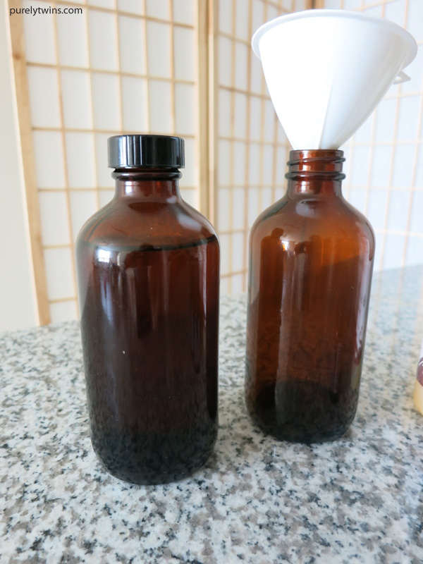 bottles for oil mixture