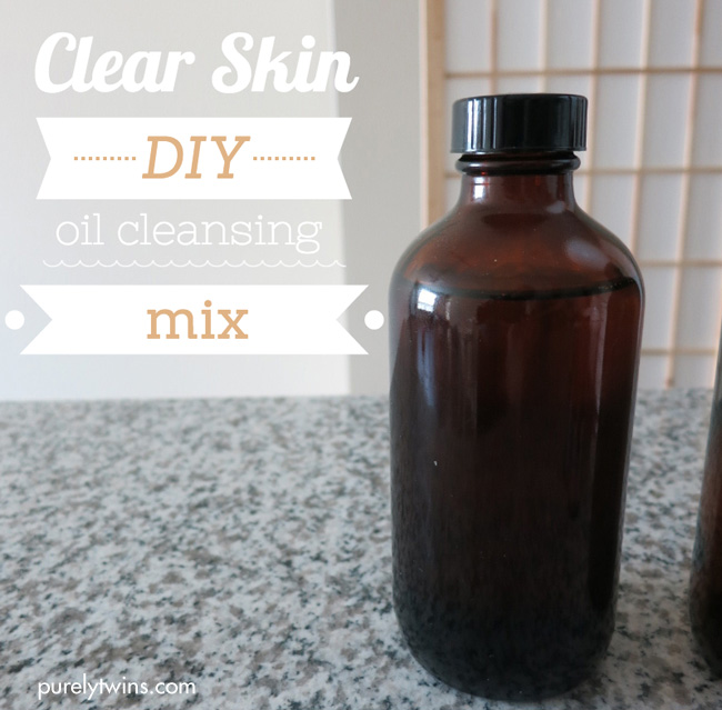 clear skin DIY oil cleansing mix