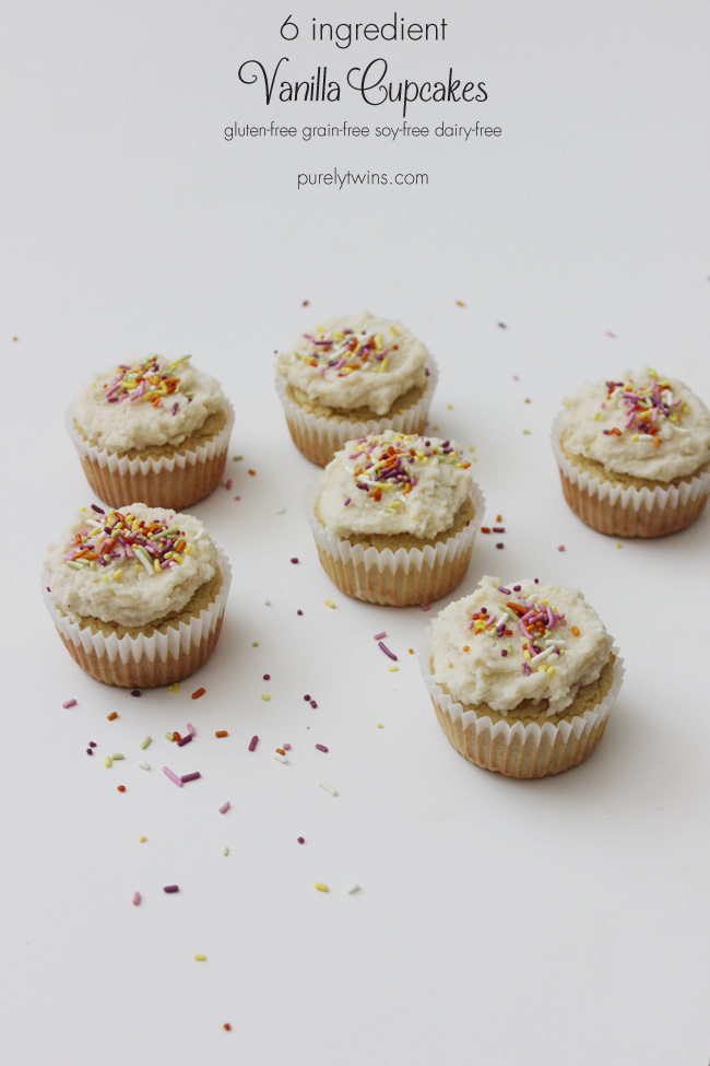 glutenfree coconut butter frosted cupcakes grainfree made from 6 ingredients purelytwins