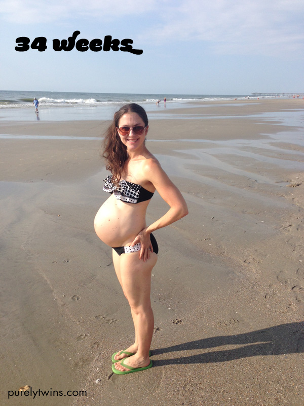34 weeks pregnant proud of my baby bump purelytwins