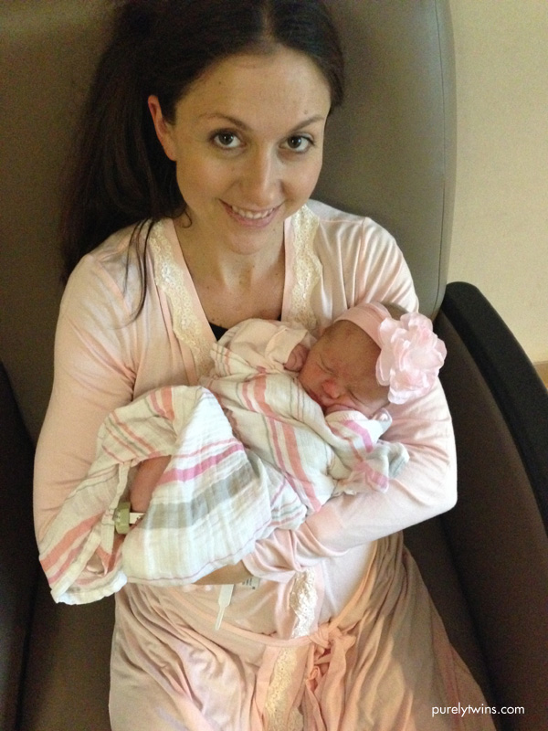 new-mom-and-baby-girl-getting-ready-to-leave-hospital