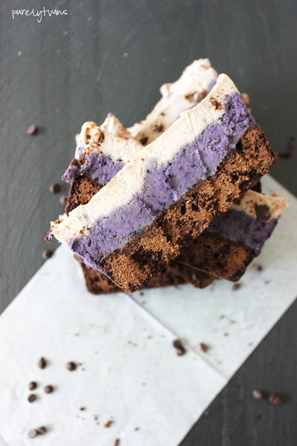 Cookie dough fudge blueberry flourless brownie cake recipe made with real food. Healthy dessert recipe. Grain-free. Low sugar.
