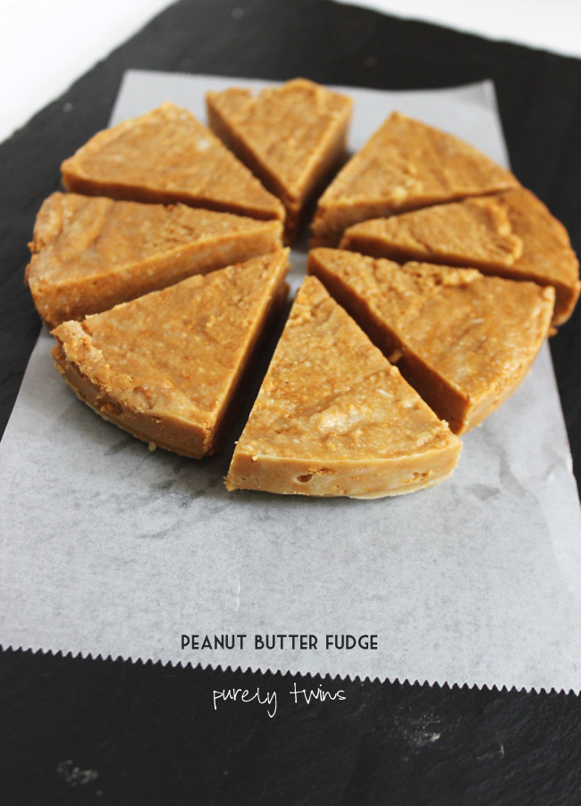 SINFULLY delicious healthy full of healthy fats homemade 4 ingredient peanut butter fudge vegan #lowsugar #glutenfree #dairyfree #recipe || www.purleytwins.com