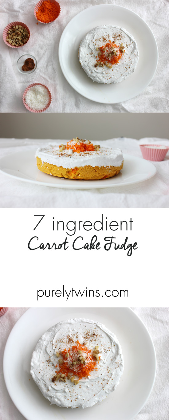 How to make 7 ingredient low sugar real food raw carrot cake fudge. Coconut milk whip cream. 