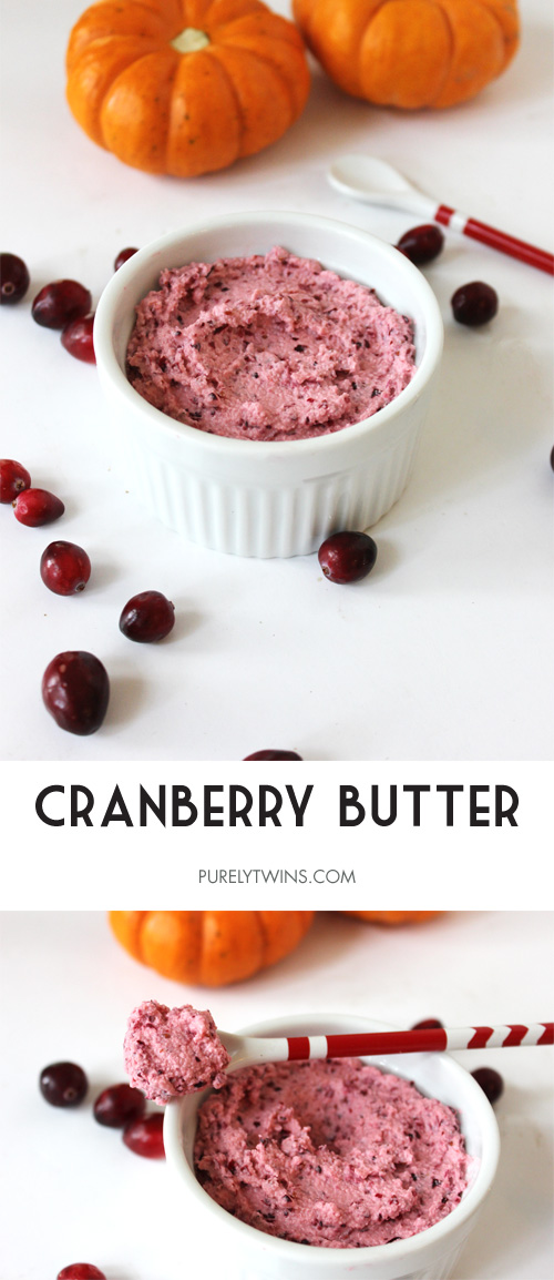 No baking needed for this easy dairy-free no sugar added cranberry butter. 