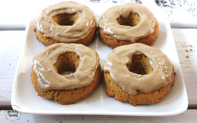 Simple and healthy gluten-free dairy-free baked not fried pumpkin donuts. A delicious breakfast recipe.