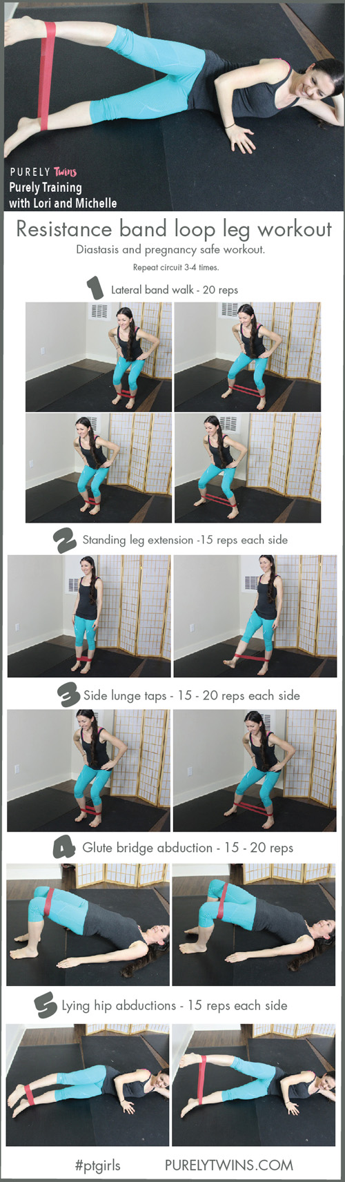 Resistance band workout to get strong legs, butt and core. These exercises will help diastasis and are safe for pregnancy. Best exercises to burn out your lower body using a resistance band loop. Get ready ladies to tone your legs at home with these 5 moves for sculpted thighs and glutes.