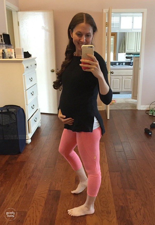 Pregnant mom selfie.