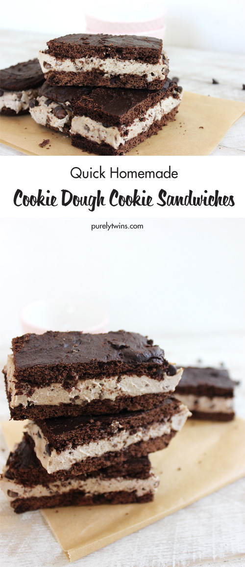 Homemade Gluten Free Chocolate Cookie Sandwiches with Easy 5 ingredient raw COOKIE DOUGH. Perfect summertime recipe. SO GOOD! This recipe is paleo and vegan friendly so everyone can enjoy this recipe.