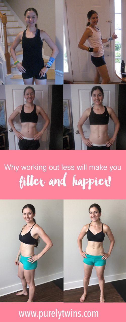 Yes, working out less can actually be a good thing for your body. See how working out less will actually change your body in a positive way. If you're tired of working out for long hours without seeing results this post is for you. It's time to workout smarter not harder to get fit and happy.