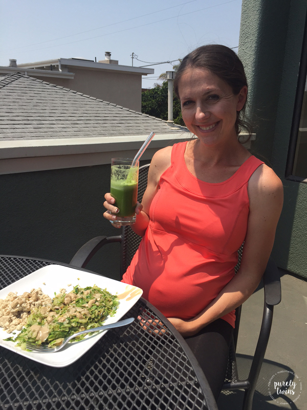 35 weeks pregnant and enjoying green juice