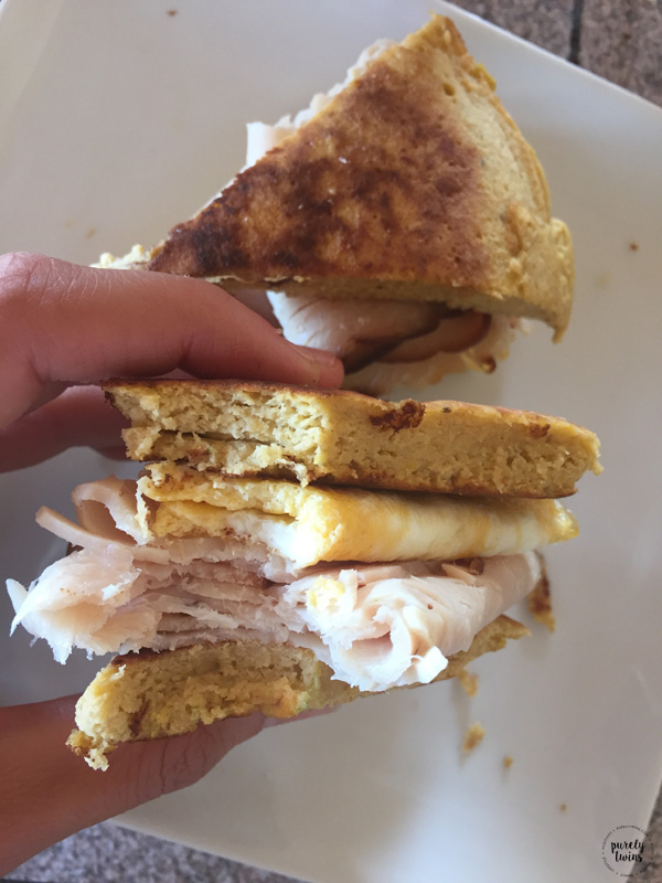 plantain turkey egg sandwich