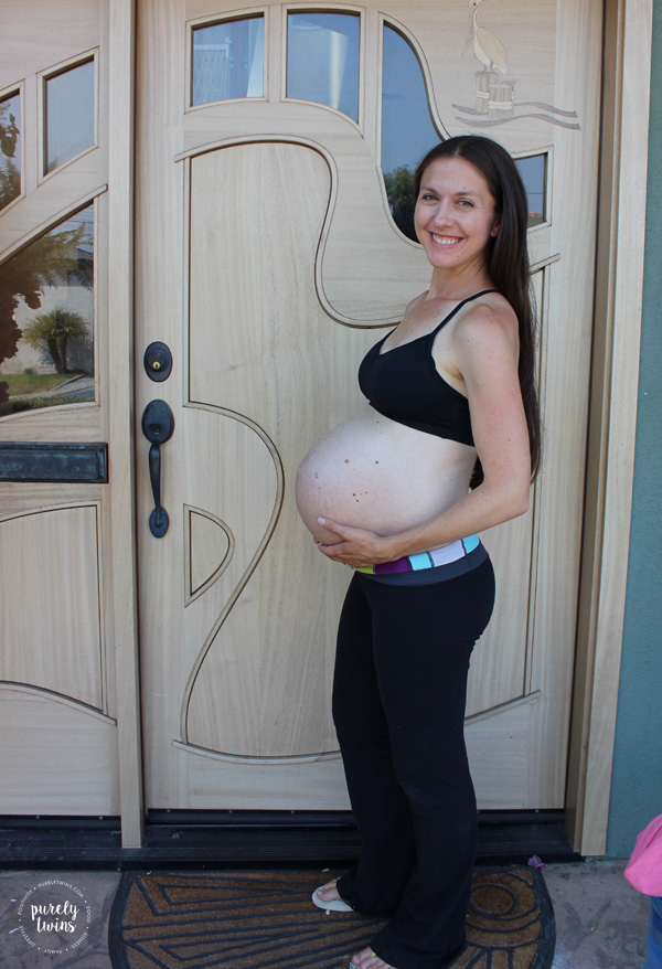 38 week pregnancy baby bump action. Proud of my baby bump with baby #2. Less than 2 weeks to until labor, getting excited.