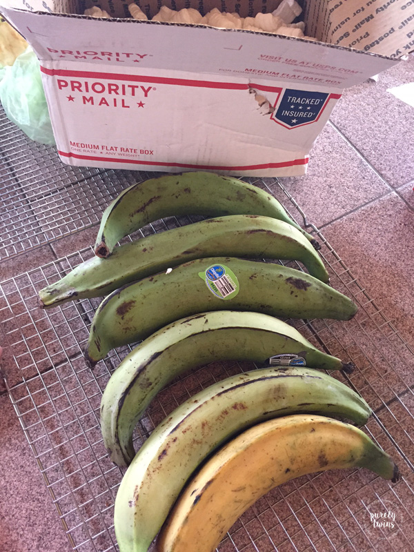 Bought plantains off amazon to be shipped home.