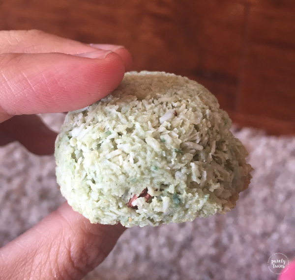Mint chip coconut protein macaroons.