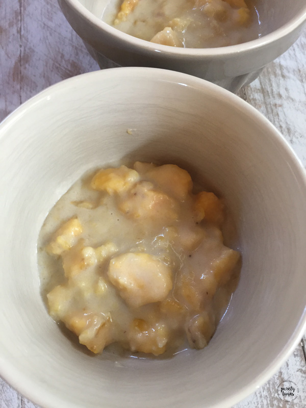 Paleo plantain porridge with coconut milk