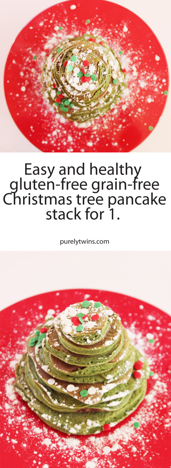 Christmas Pancakes You'll Flip For. These are such a great Christmas breakfast idea or snack for the holidays! Christmas Tree Breakfast Pancakes that serves one in 20 minutes or less. These adorable trees are so easy to make with just 4 ingredients. No food coloring needed. Each tree is stack of different size pancakes. 