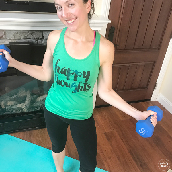 Happy thoughts workout tank