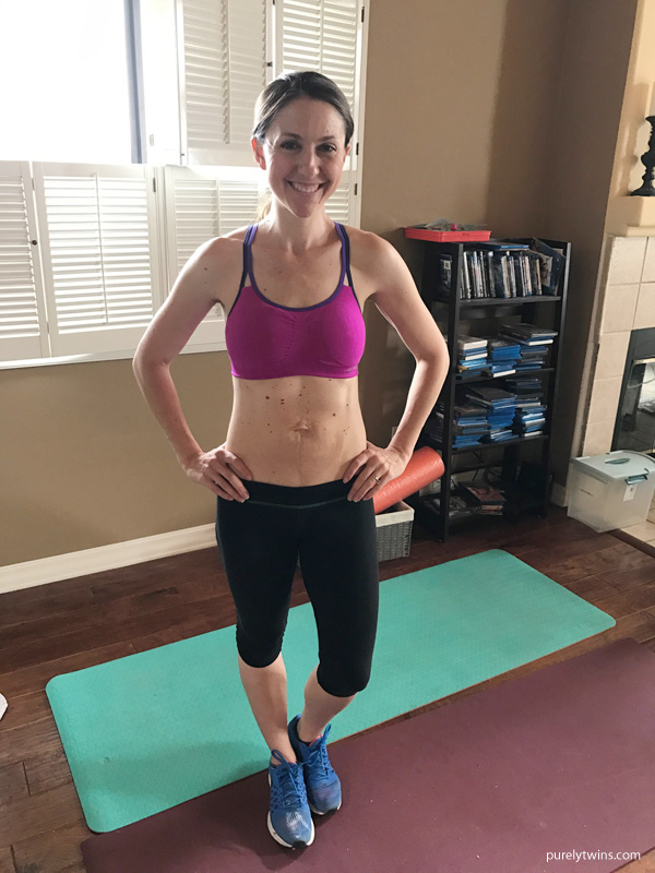 Fit mom healing her diastasis after baby 2