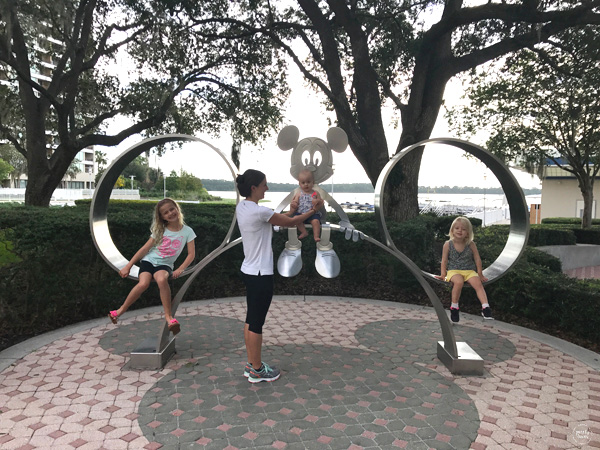 contemporary hotel mickey family picture