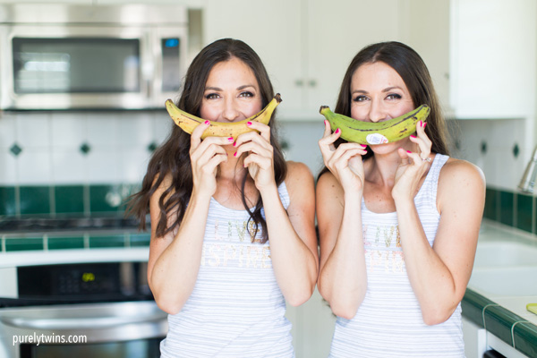 What we ate before a photoshoot. Purely twins plantain lovers. 