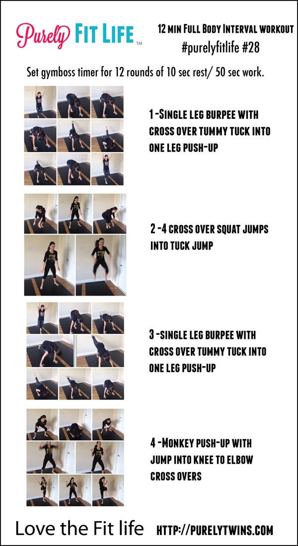 12 minute full body interval HIIT workout
