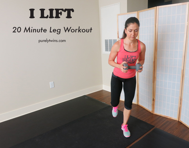 I LIFT 20 minute leg workout purely training #64