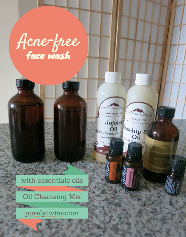 the best oil cleansing mixture for washing our faces to stay acne free