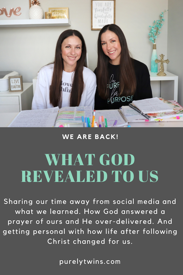 Hey friends! We are back and here is our first video of the new year. We have learned a lot from God and excited to share it all with you. Getting real and personal. Come join us for a fun faith chat.